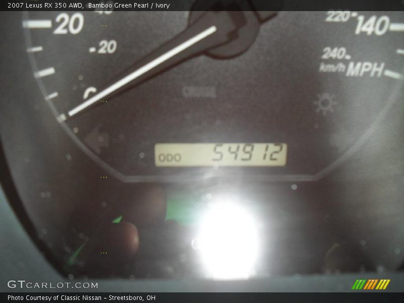 Bamboo Green Pearl / Ivory 2007 Lexus RX 350 AWD