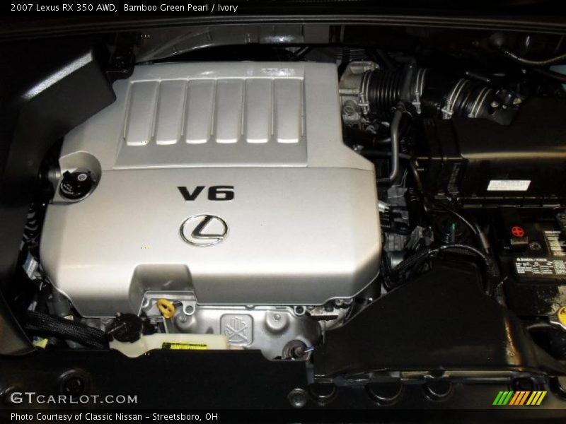 Bamboo Green Pearl / Ivory 2007 Lexus RX 350 AWD