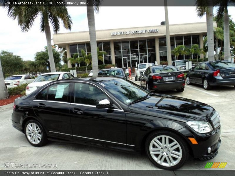 Black / Black 2008 Mercedes-Benz C 300 Sport