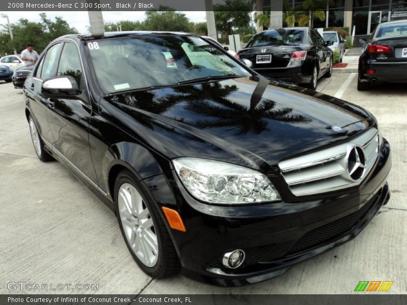 Black / Black 2008 Mercedes-Benz C 300 Sport