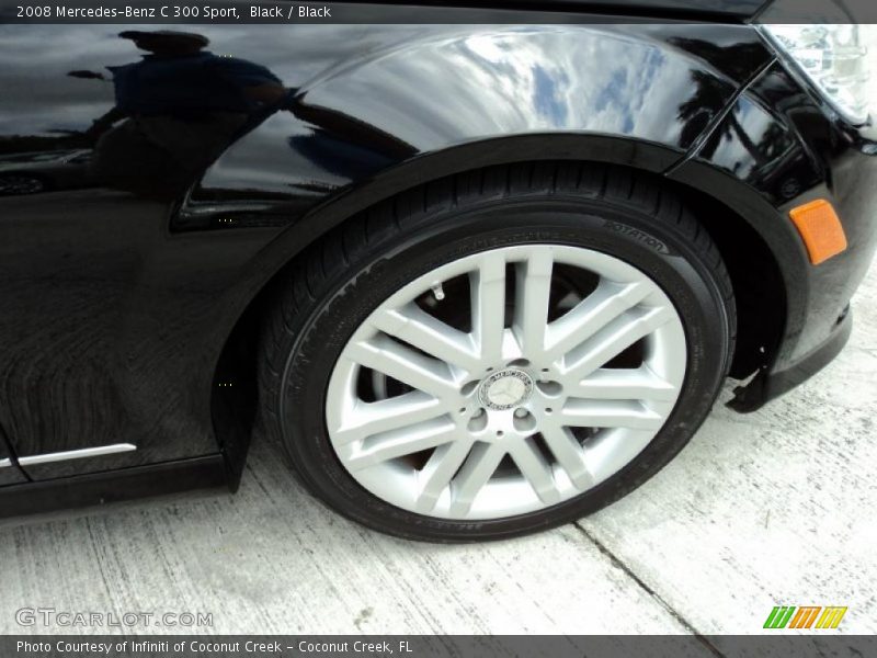 Black / Black 2008 Mercedes-Benz C 300 Sport