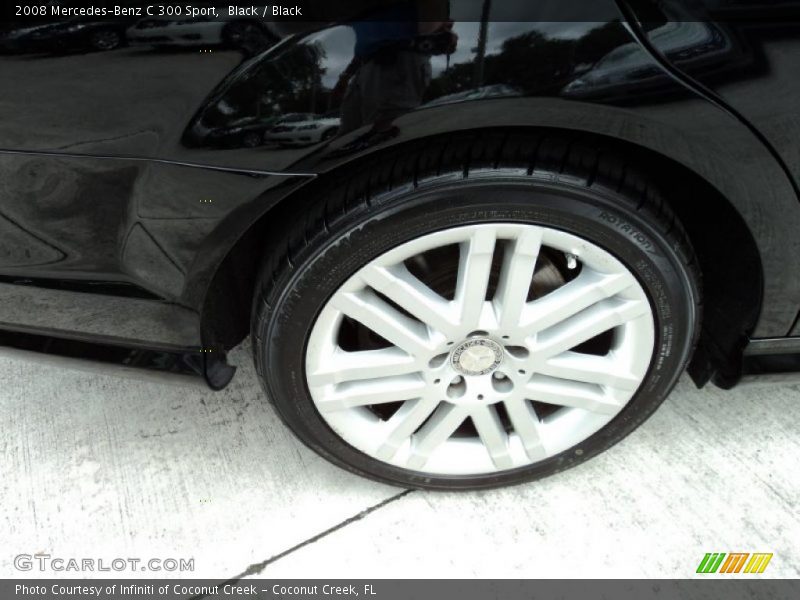 Black / Black 2008 Mercedes-Benz C 300 Sport