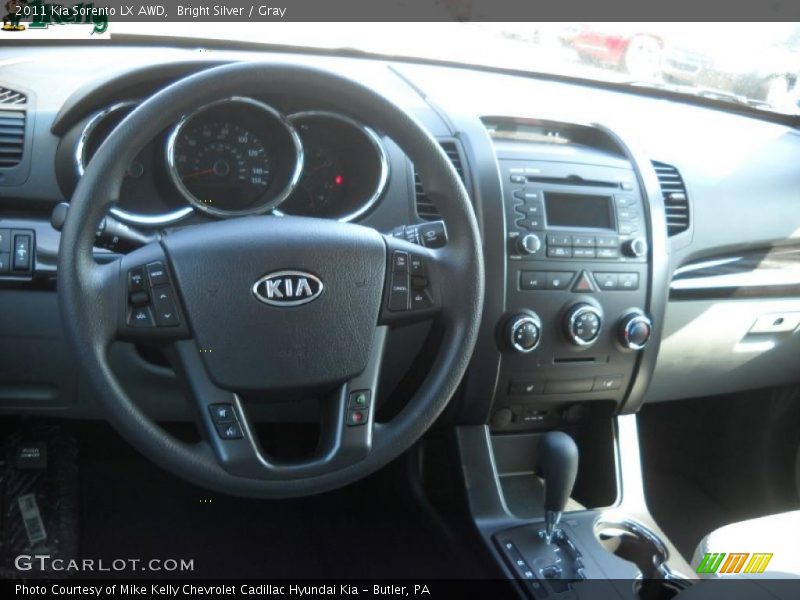 Bright Silver / Gray 2011 Kia Sorento LX AWD