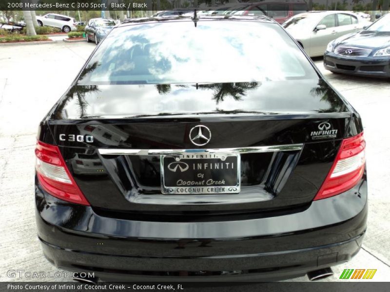 Black / Black 2008 Mercedes-Benz C 300 Sport