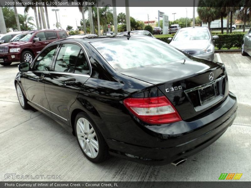 Black / Black 2008 Mercedes-Benz C 300 Sport