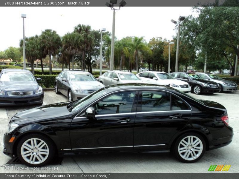 Black / Black 2008 Mercedes-Benz C 300 Sport