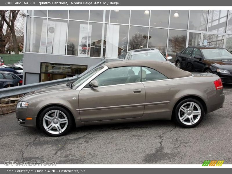  2008 A4 2.0T quattro Cabriolet Alpaka Beige Metallic