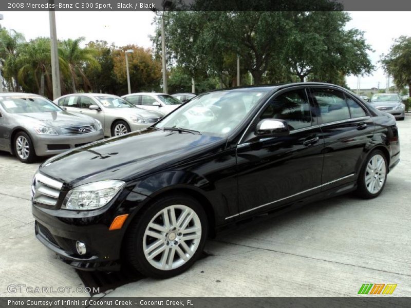 Black / Black 2008 Mercedes-Benz C 300 Sport