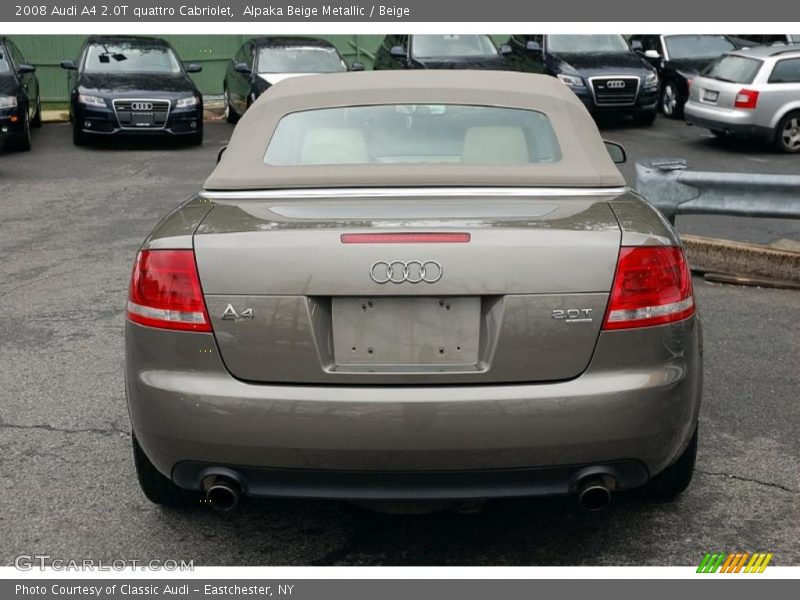 Alpaka Beige Metallic / Beige 2008 Audi A4 2.0T quattro Cabriolet