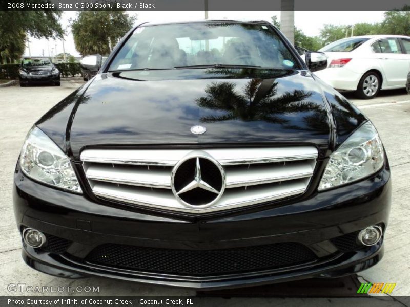 Black / Black 2008 Mercedes-Benz C 300 Sport