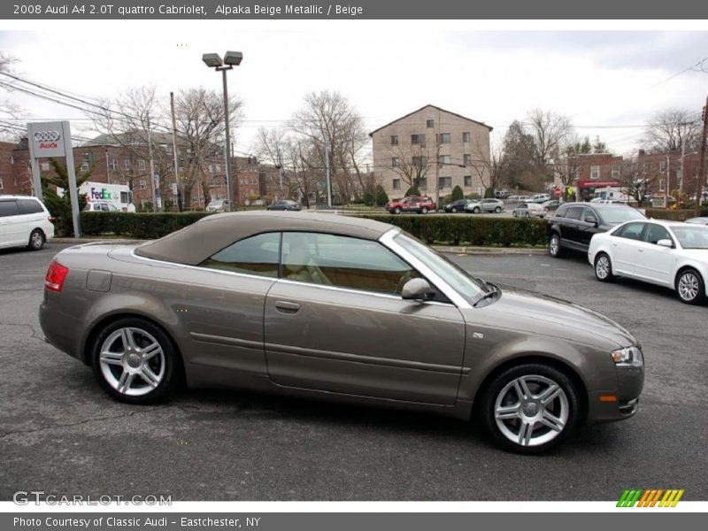 Alpaka Beige Metallic / Beige 2008 Audi A4 2.0T quattro Cabriolet