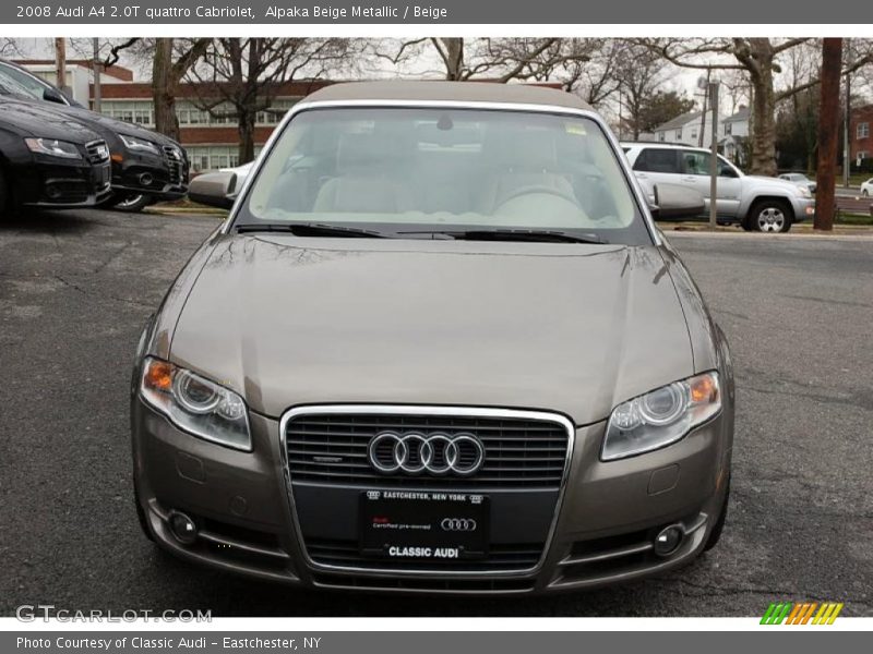 Alpaka Beige Metallic / Beige 2008 Audi A4 2.0T quattro Cabriolet