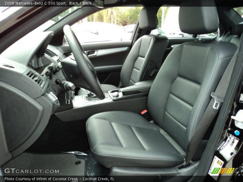 Black / Black 2008 Mercedes-Benz C 300 Sport