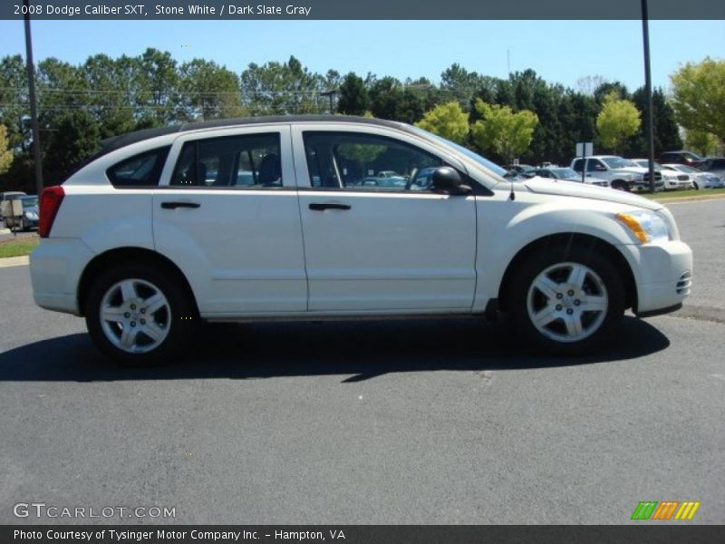 Stone White / Dark Slate Gray 2008 Dodge Caliber SXT