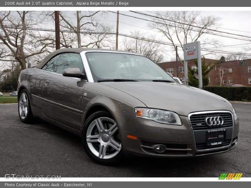 Alpaka Beige Metallic / Beige 2008 Audi A4 2.0T quattro Cabriolet