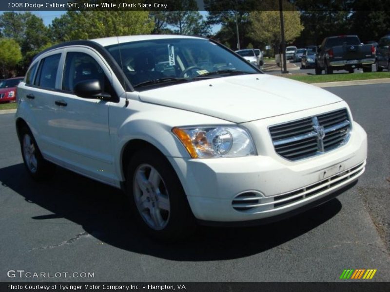 Stone White / Dark Slate Gray 2008 Dodge Caliber SXT