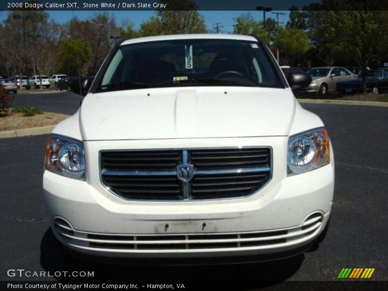 Stone White / Dark Slate Gray 2008 Dodge Caliber SXT