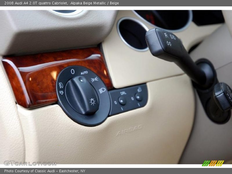 Controls of 2008 A4 2.0T quattro Cabriolet
