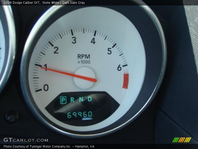 Stone White / Dark Slate Gray 2008 Dodge Caliber SXT
