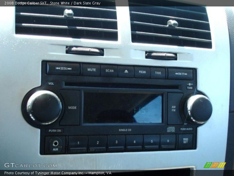 Stone White / Dark Slate Gray 2008 Dodge Caliber SXT