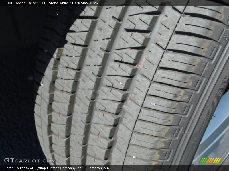 Stone White / Dark Slate Gray 2008 Dodge Caliber SXT