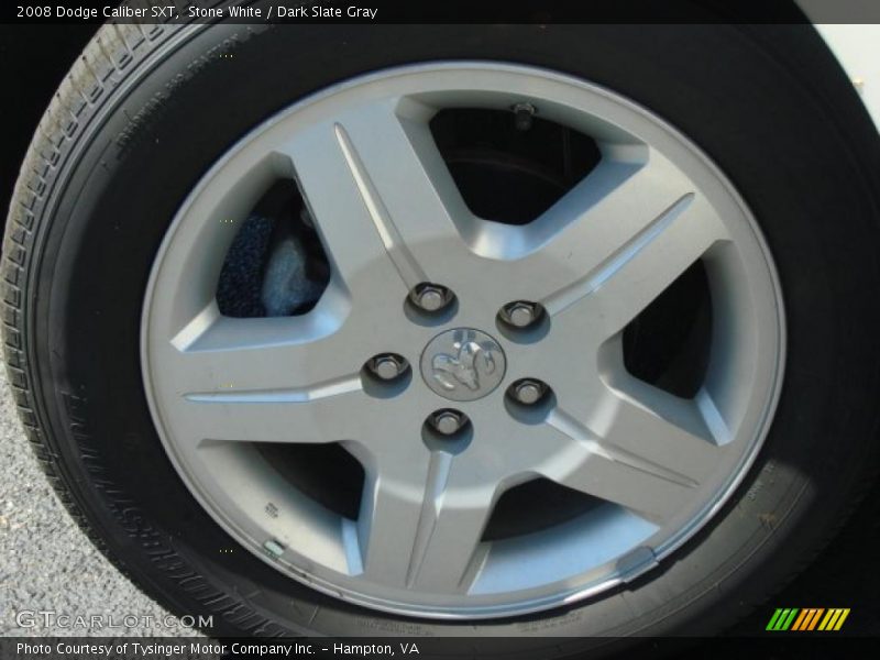 Stone White / Dark Slate Gray 2008 Dodge Caliber SXT