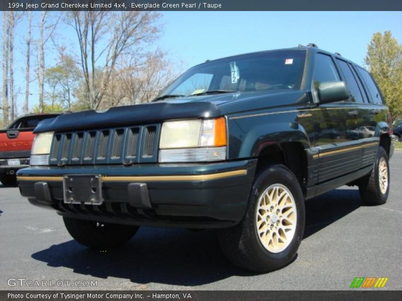 Everglade Green Pearl / Taupe 1994 Jeep Grand Cherokee Limited 4x4