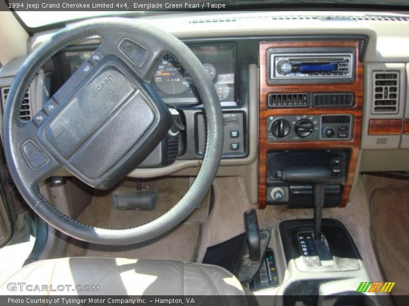 Everglade Green Pearl / Taupe 1994 Jeep Grand Cherokee Limited 4x4