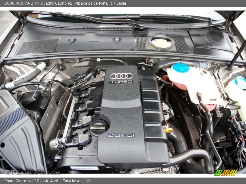  2008 A4 2.0T quattro Cabriolet Engine - 2.0 Liter FSI Turbocharged DOHC 16-Valve VVT 4 Cylinder