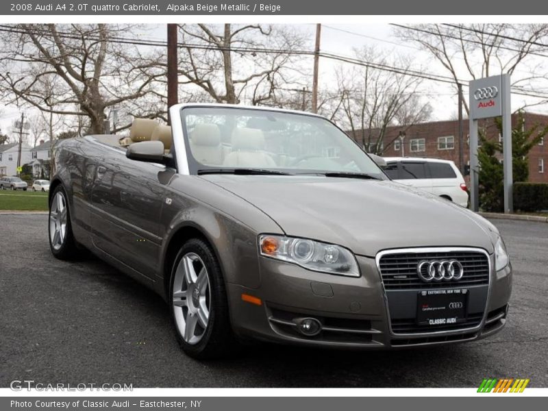 Alpaka Beige Metallic / Beige 2008 Audi A4 2.0T quattro Cabriolet