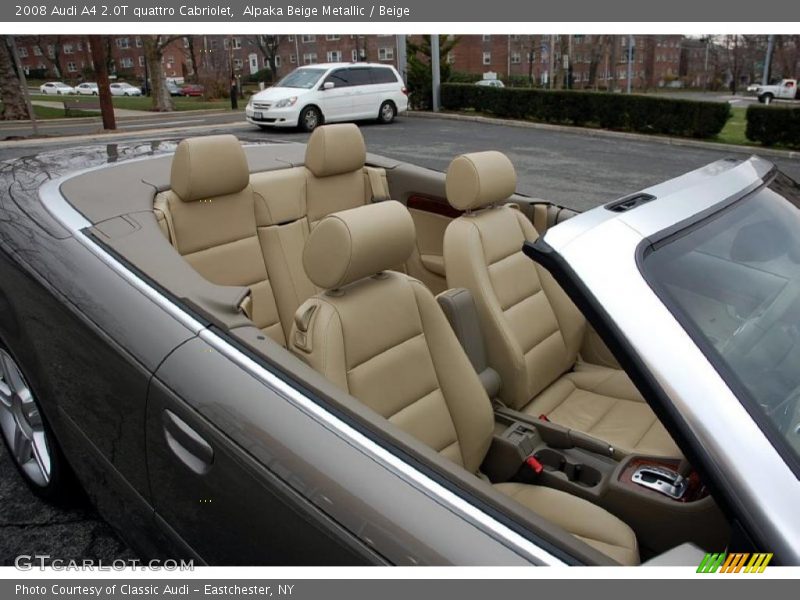  2008 A4 2.0T quattro Cabriolet Beige Interior