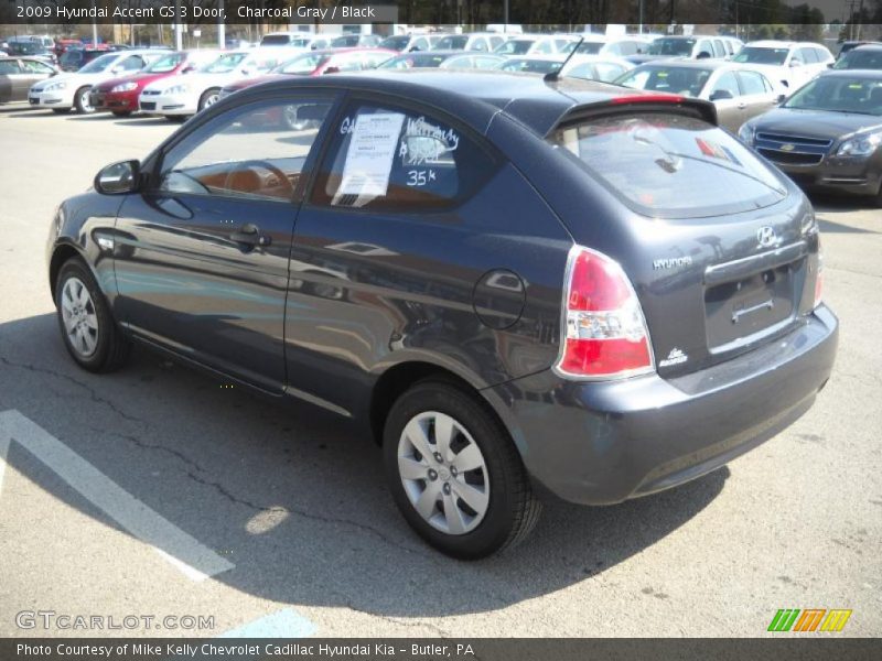 Charcoal Gray / Black 2009 Hyundai Accent GS 3 Door