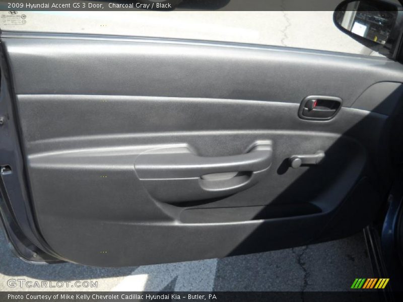 Charcoal Gray / Black 2009 Hyundai Accent GS 3 Door