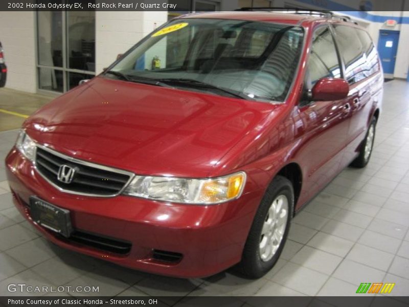 Red Rock Pearl / Quartz Gray 2002 Honda Odyssey EX