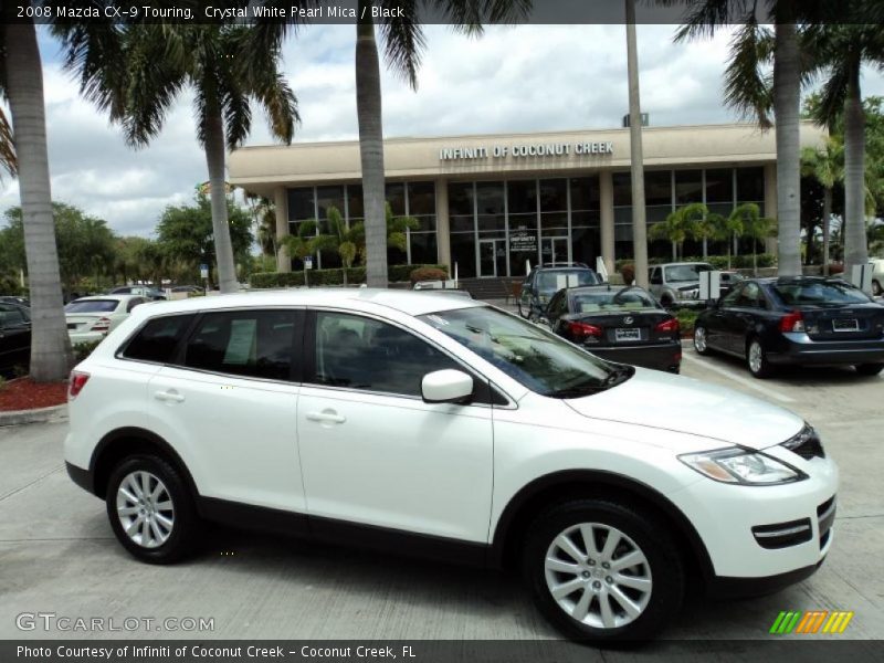 Crystal White Pearl Mica / Black 2008 Mazda CX-9 Touring