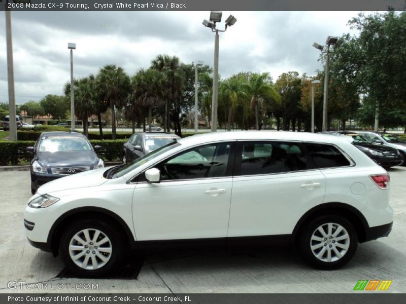 Crystal White Pearl Mica / Black 2008 Mazda CX-9 Touring