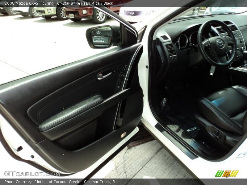 Crystal White Pearl Mica / Black 2008 Mazda CX-9 Touring