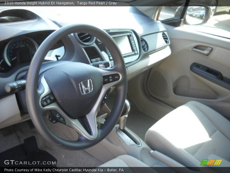 Tango Red Pearl / Gray 2010 Honda Insight Hybrid EX Navigation