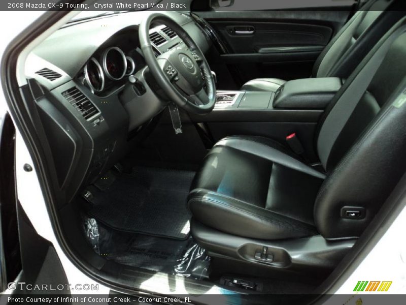 Crystal White Pearl Mica / Black 2008 Mazda CX-9 Touring