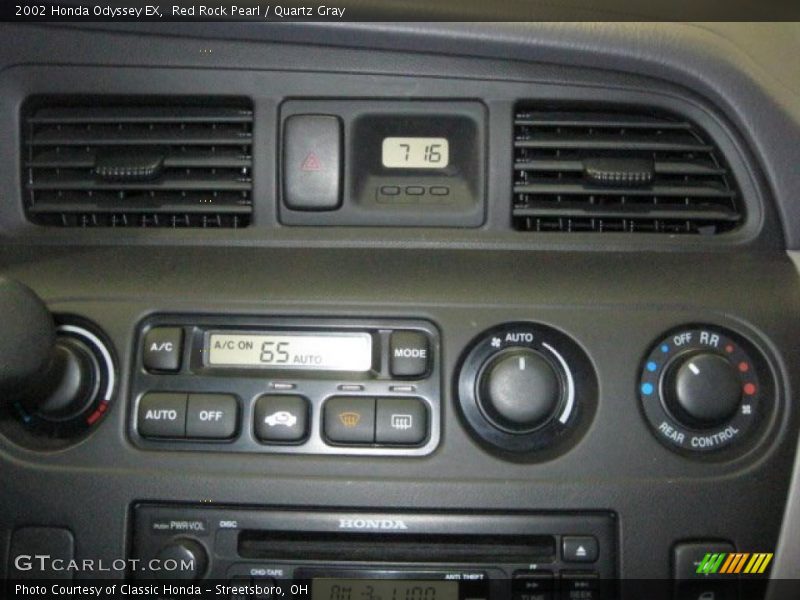 Controls of 2002 Odyssey EX