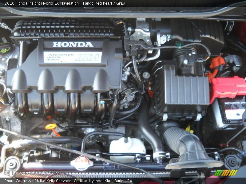 Tango Red Pearl / Gray 2010 Honda Insight Hybrid EX Navigation