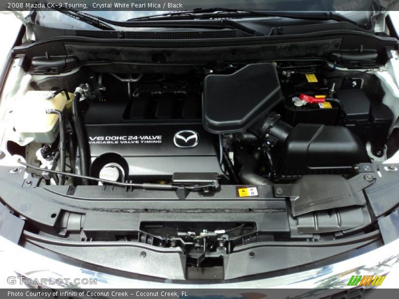 Crystal White Pearl Mica / Black 2008 Mazda CX-9 Touring