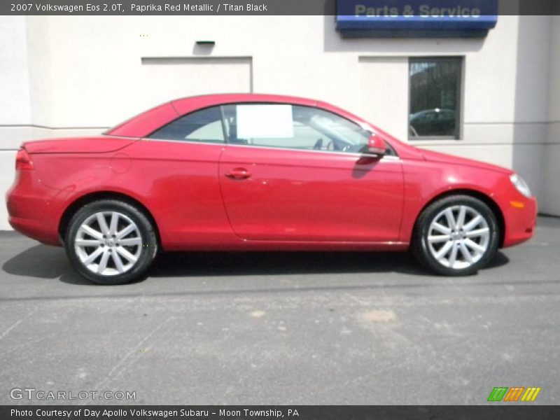 Paprika Red Metallic / Titan Black 2007 Volkswagen Eos 2.0T