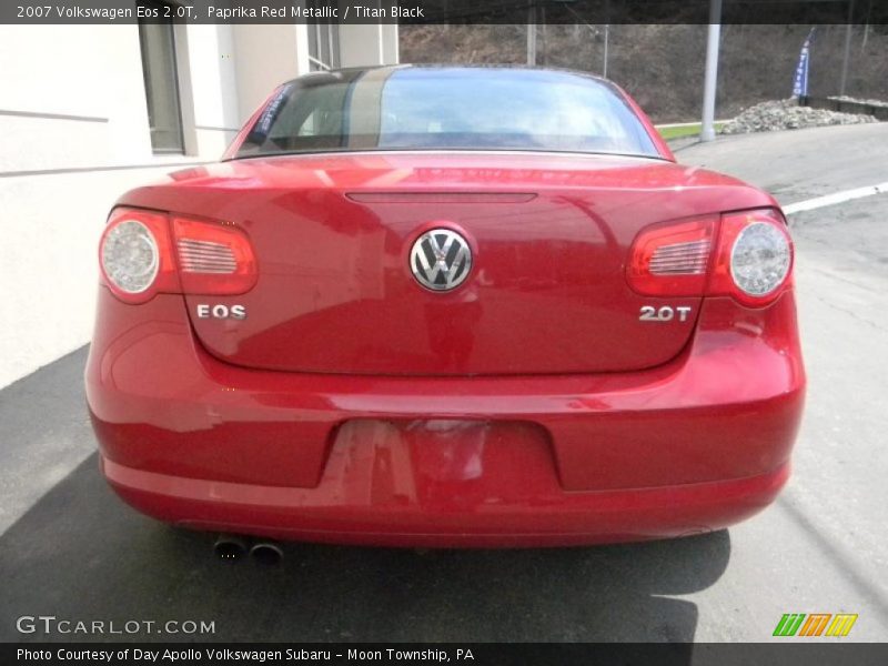 Paprika Red Metallic / Titan Black 2007 Volkswagen Eos 2.0T