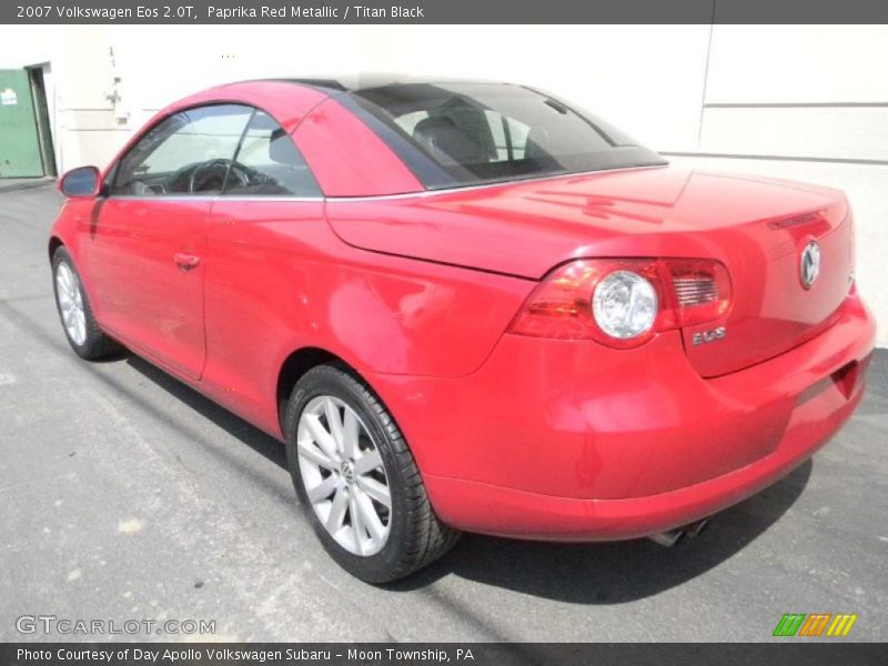 Paprika Red Metallic / Titan Black 2007 Volkswagen Eos 2.0T