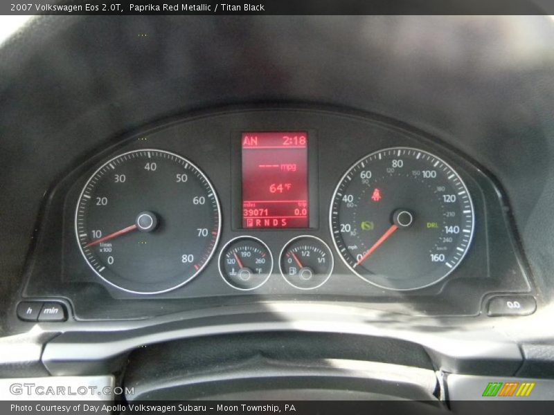 Paprika Red Metallic / Titan Black 2007 Volkswagen Eos 2.0T