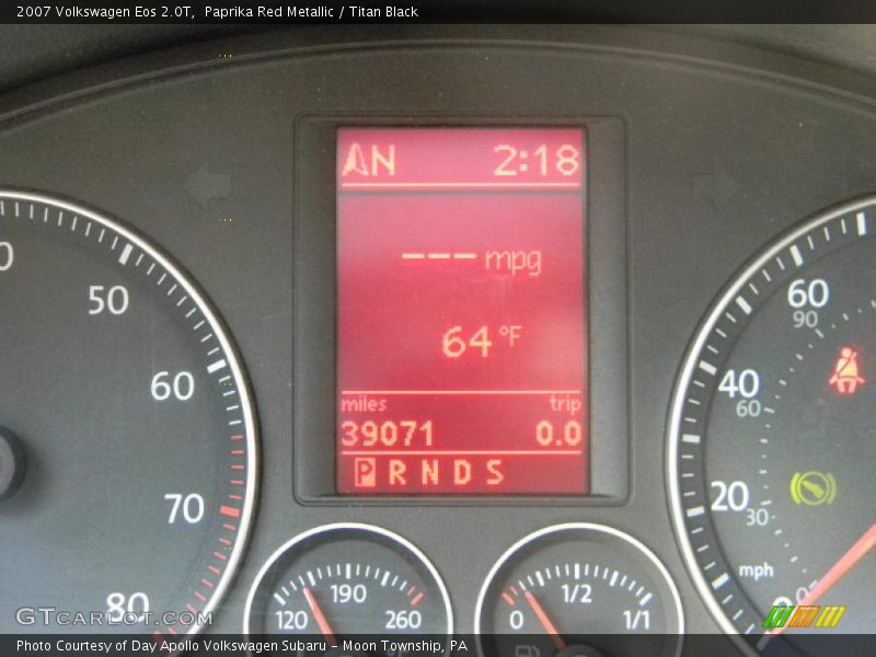 Paprika Red Metallic / Titan Black 2007 Volkswagen Eos 2.0T