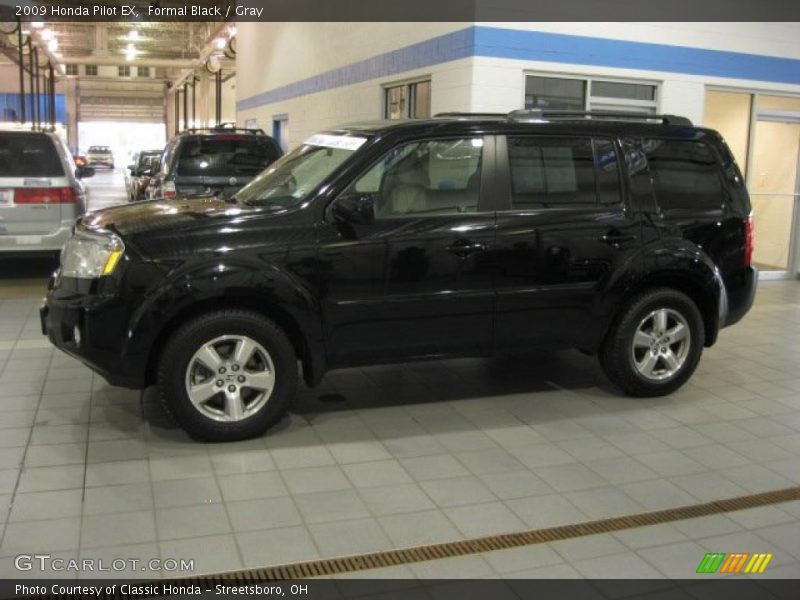 Formal Black / Gray 2009 Honda Pilot EX