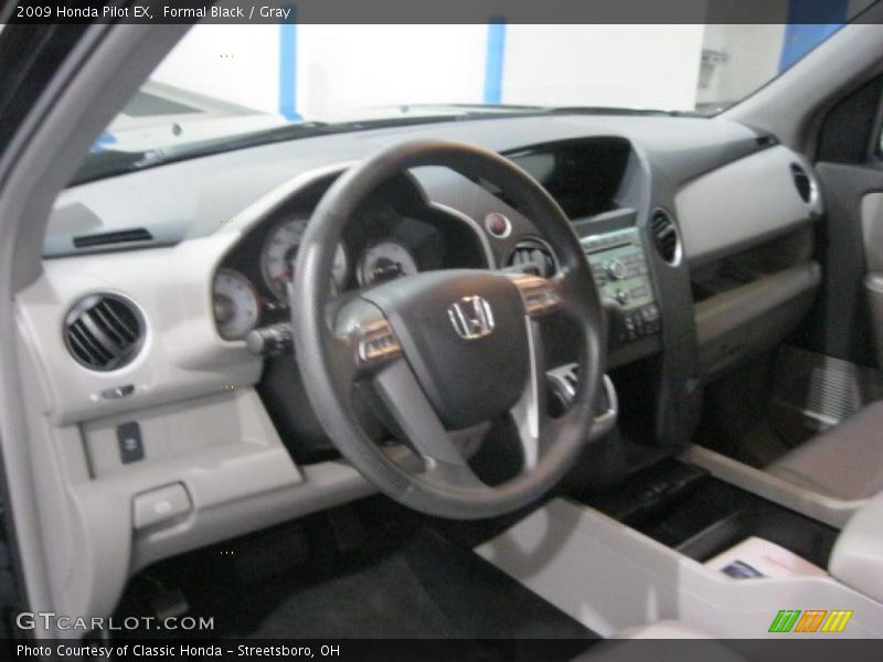 Formal Black / Gray 2009 Honda Pilot EX