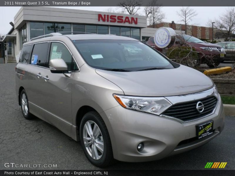 Titanium Beige / Beige 2011 Nissan Quest 3.5 SL